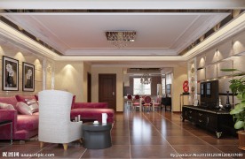 现代欧式古典风格客餐厅