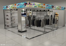 商场摊位服装鞋帽耐克纽巴纶