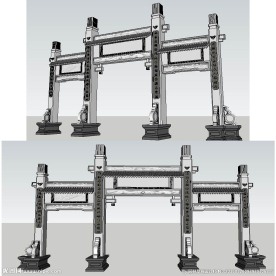 牌坊大门草图大师SU模型