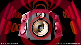 音响旋转led视频素材