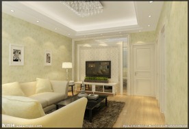 田园风格客厅效果图模型