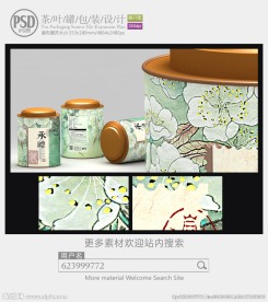 茶叶罐子包装设计展开图