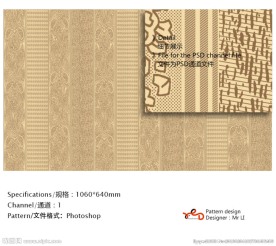 欧式花纹 墙纸布艺 通道分色