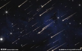 唯美浪漫高清流星雨星空闪耀背景