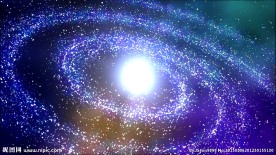 彩色梦幻银河系星云