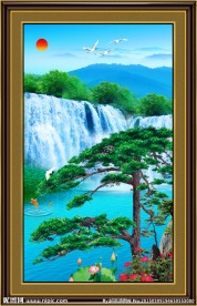 山水迎客松