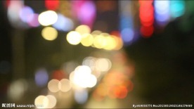 遵义市中华路夜景-光斑变实