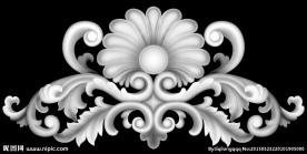 洋花灰度图