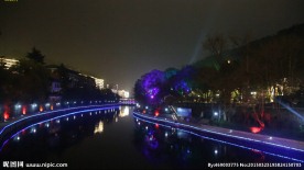 湘江河灯光夜景