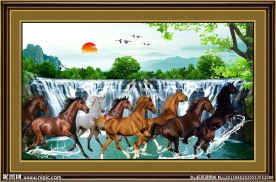 八骏图风景