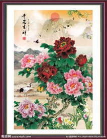 国画牡丹