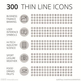 精美线性图标 矢量图标