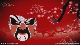 中国风之变脸京剧脸谱戏剧人物