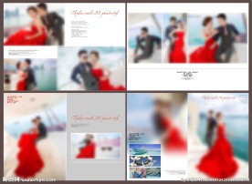 相册模板 婚纱照模板  相册