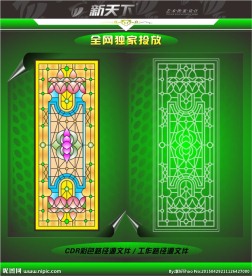 教堂艺术玻璃图片