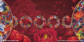 民族剪纸牡丹花(含音乐)