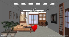 室内家装设计的SU模型