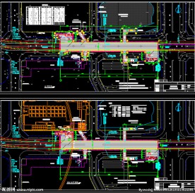 购物公园车站地铁规划总平面图