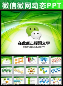 微信网络微营销微网培训PPT