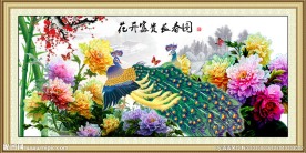 花开富贵长春图