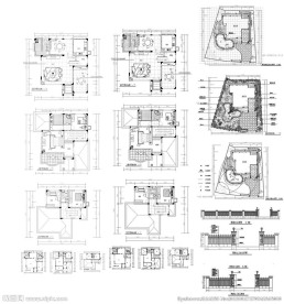 别墅户型建筑设计CAD图纸