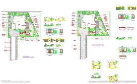 别墅庄园建筑设计CAD图纸