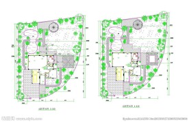 私家豪宅建筑CAD图纸