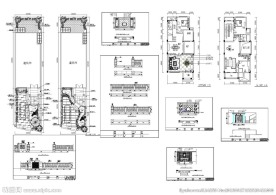 别墅建筑CAD模板设计