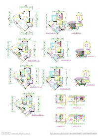 地房户型装饰设计CAD图纸