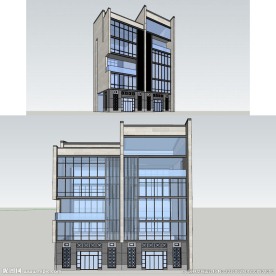 新中式别墅建筑草图大师SU模型