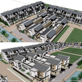 精品中式联排别墅小区