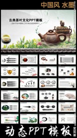 古典中国风茶叶茶文化PPT模板