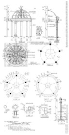 罗马凉亭施工图