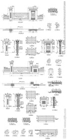 别墅建筑大门CAD图