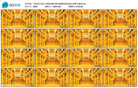 金色大厅教堂宫殿异域婚礼LED