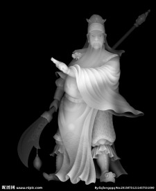 关公灰度图
