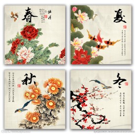 四季无框画