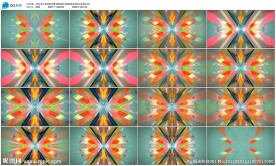 五彩的菱形背景酒吧vj素材