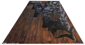 木板地坑3D画