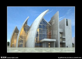 现代风格建筑精品模型