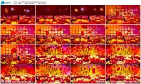 欢庆灯笼喜庆LED晚会动态视频