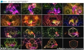 婚礼炫美光效流光背景视频素材