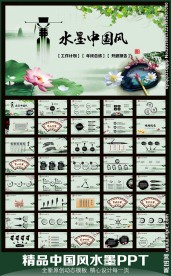 中国风连作报告PPT模板