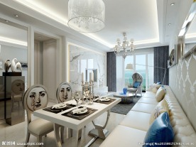 欧式餐客厅