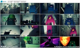 兵人战场外星怪兽酒吧vj背景素