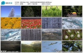 山川流水一年四季变化LED风景