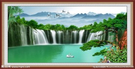 山水迎客松