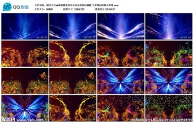 蝶恋花生长花光效蝴蝶LED背景