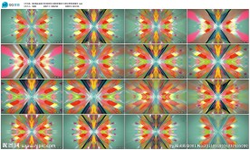 4棱3D效果霓虹灯光舞台背景视
