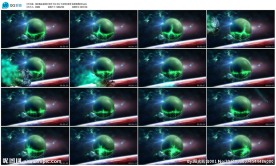 陨落星球宇宙科幻银河星球视频素